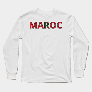 Drapeau Maroc Long Sleeve T-Shirt